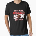 Thats My Grandson Out There Football T-Shirt - Graphic Print Unisex - T-Shirt, Sweatshirt, Hoodie