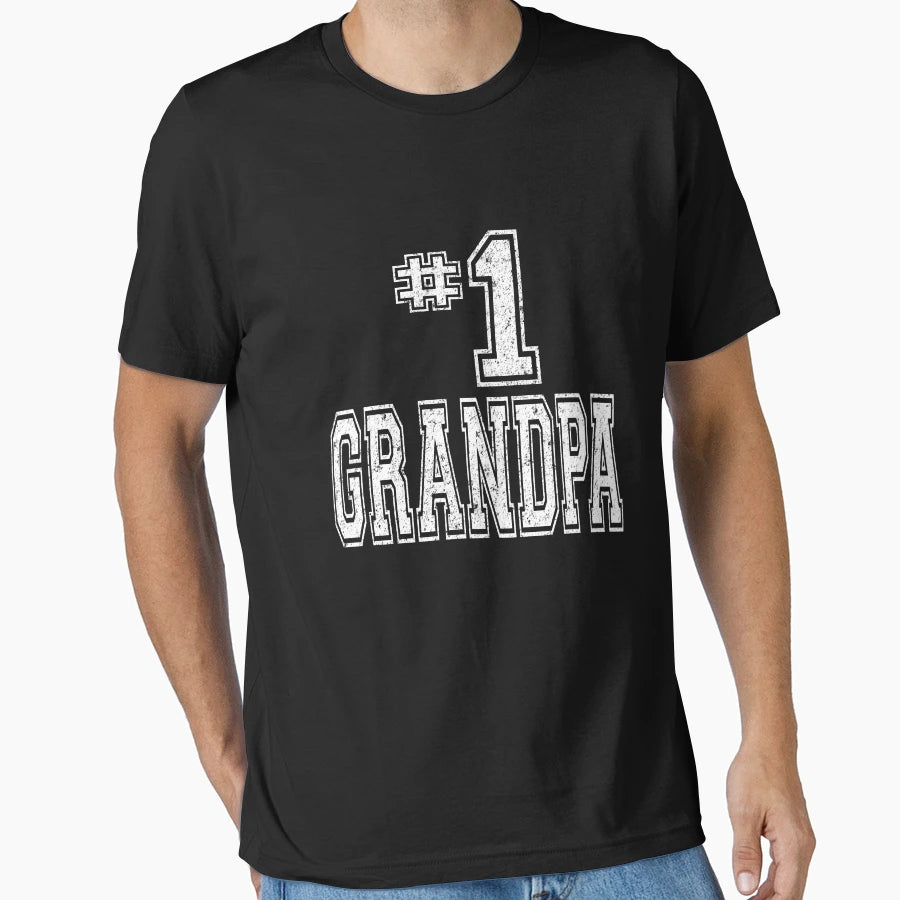 1 Grandpa Fathers Day T-Shirt - Aesthetic Graphic Unisex - T-Shirt, Sweatshirt, Hoodie