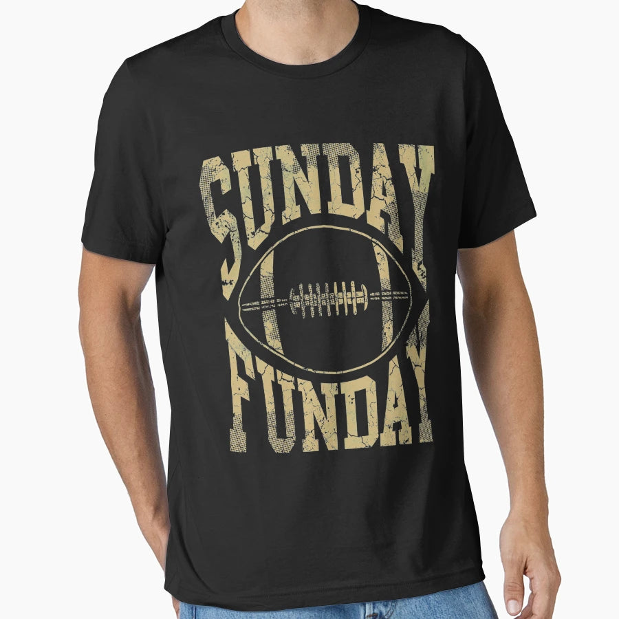 Sunday Funday Football T-Shirt - Fun Novelty Design for Adults - T-Shirt, Sweatshirt, Hoodie