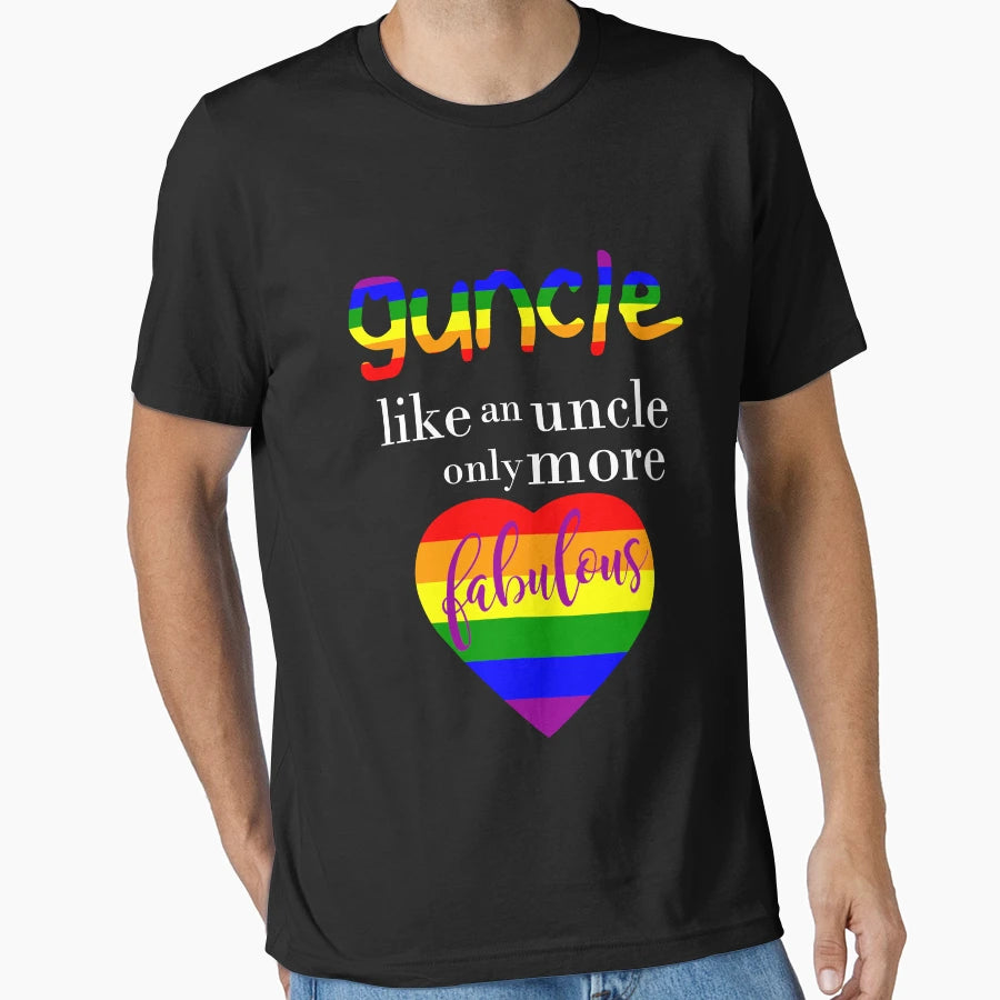 Guncle Fabulous T-Shirt - Minimalist Print for Adults - T-Shirt, Sweatshirt, Hoodie