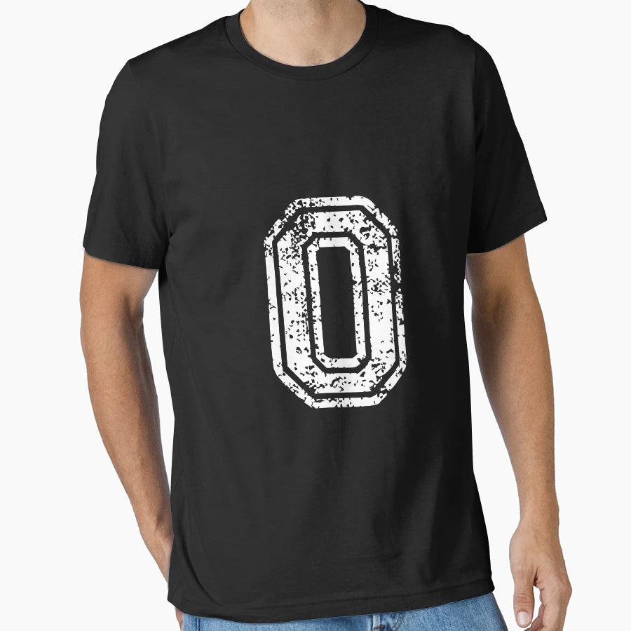 0 Number Zero Sports Team White Text T-Shirt - Unique Graphic for Adults - T-Shirt, Sweatshirt, Hoodie