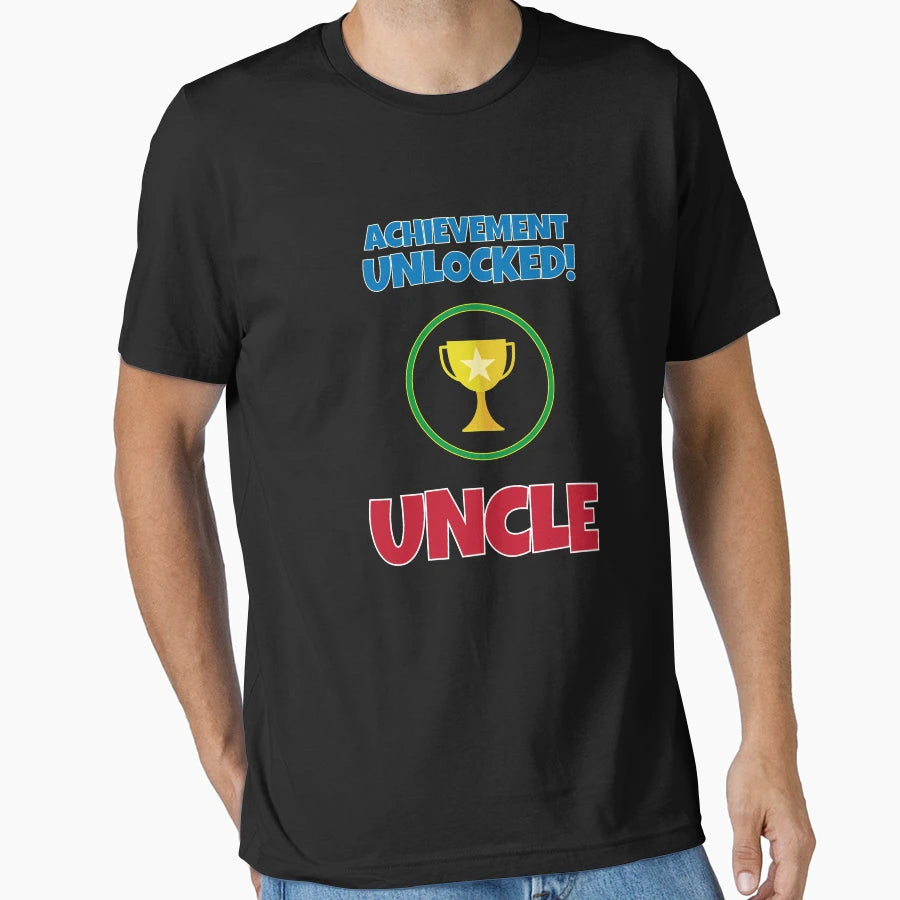 Achievement Unlocked Uncle T-Shirt - Aesthetic Graphic for Adults - T-Shirt, Sweatshirt, Hoodie