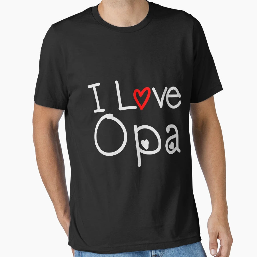 I Love Grandpa T-Shirt - Casual Everyday Wear for Adults - T-Shirt, Sweatshirt, Hoodie