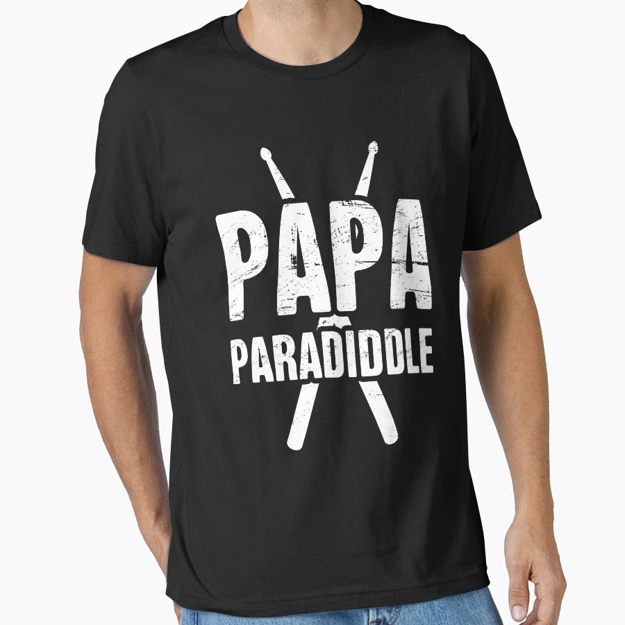 Papa Paradiddle Percussion Marching T-Shirt - Minimalist Print Men Women - T-Shirt, Sweatshirt, Hoodie