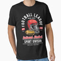 Football League T-Shirt - Aesthetic Graphic for Adults - T-Shirt, Sweatshirt, Hoodie