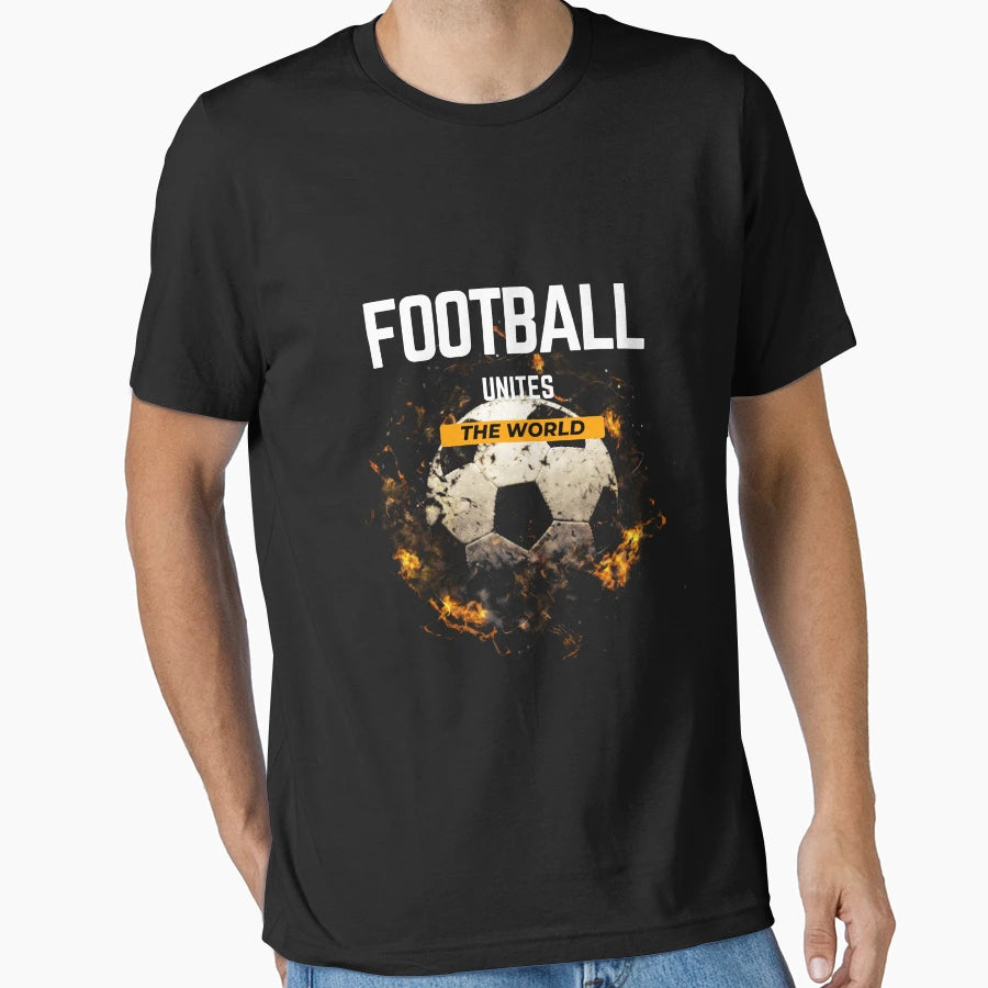 Football Unites World T-Shirt - Novelty Apparel for Adults - T-Shirt, Sweatshirt, Hoodie