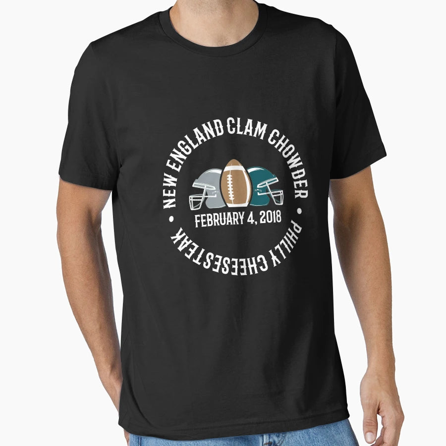 Super Bowl 2018 Philly Cheesesteak Vs T-Shirt - Novelty Apparel for Adults - T-Shirt, Sweatshirt, Hoodie