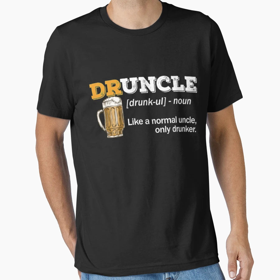 Druncle Beer Lover Gift Uncle T-Shirt - Unique Graphic for Adults - T-Shirt, Sweatshirt, Hoodie