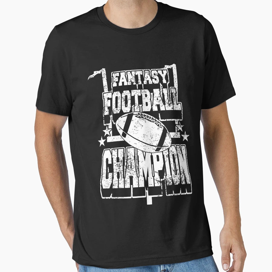 Fantasy Football Champion American T-Shirt - Casual Everyday Wear Unisex - T-Shirt, Sweatshirt, Hoodie