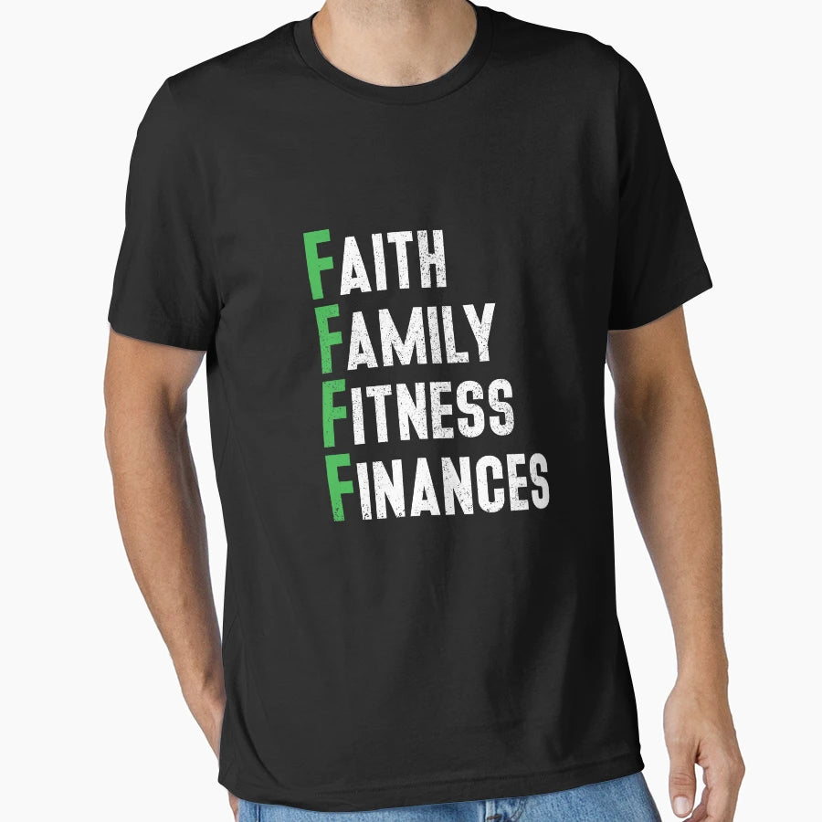 Faith Family Fitness Finances Solid T-Shirt - Graphic Print Men Women - T-Shirt, Sweatshirt, Hoodie