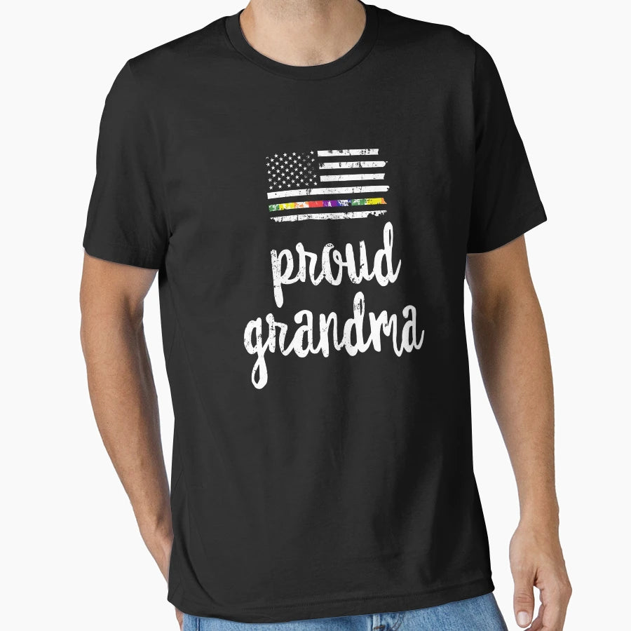 Lgbt Pride American Flag Proud T-Shirt - Casual Everyday Wear Men Women - T-Shirt, Sweatshirt, Hoodie