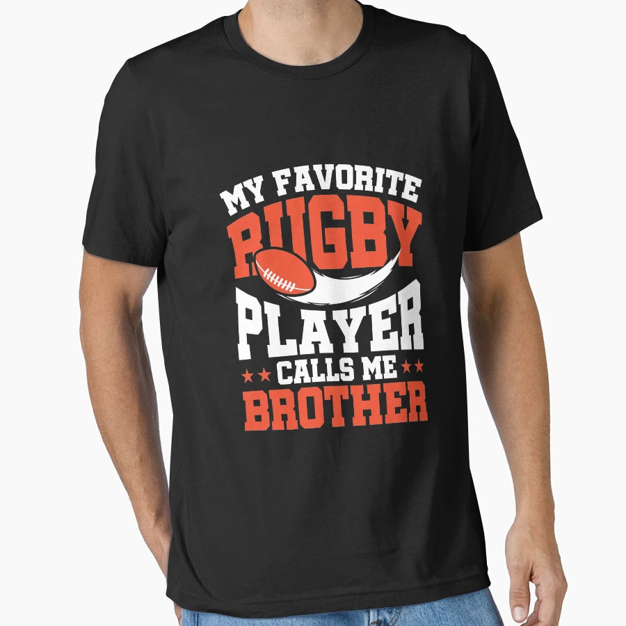 My Favorite Rugby Player Calls Me T-Shirt - Trendy Graphic Men Women - T-Shirt, Sweatshirt, Hoodie