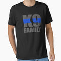 K9 Family Thin Blue Line T-Shirt - Casual Everyday Wear for Adults - T-Shirt, Sweatshirt, Hoodie