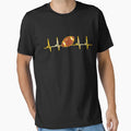 Football Picture Ecg Heartbeat Heart T-Shirt - Aesthetic Graphic Men Women - T-Shirt, Sweatshirt, Hoodie