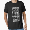Mens Druncle Drunk Uncle Beer T-Shirt - Aesthetic Graphic for Adults - T-Shirt, Sweatshirt, Hoodie