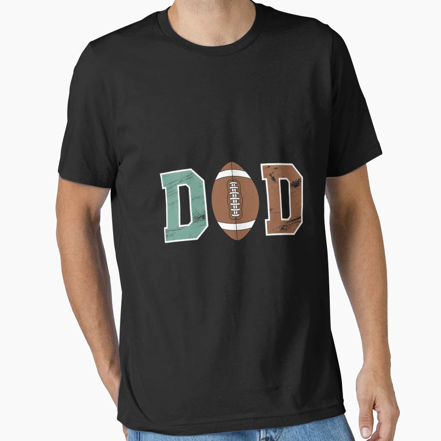 Dad 1 Year Old Football 1St Year Down T-Shirt - Trendy Graphic Unisex - T-Shirt, Sweatshirt, Hoodie
