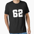 62 Sixty Two White Soccer League T-Shirt - Trendy Graphic Men Women - T-Shirt, Sweatshirt, Hoodie