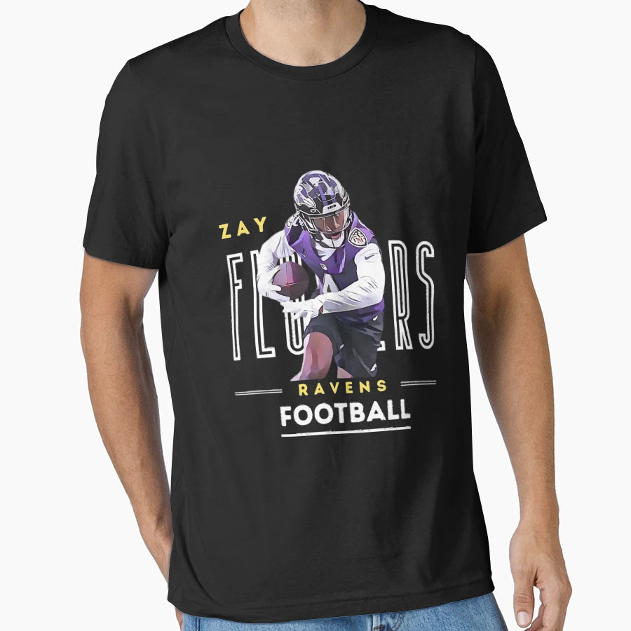Zay Flowers Ravens T-Shirt - Aesthetic Graphic Unisex - T-Shirt, Sweatshirt, Hoodie