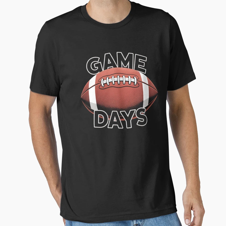 Game Day Football Season T-Shirt - Minimalist Print Men Women - T-Shirt, Sweatshirt, Hoodie