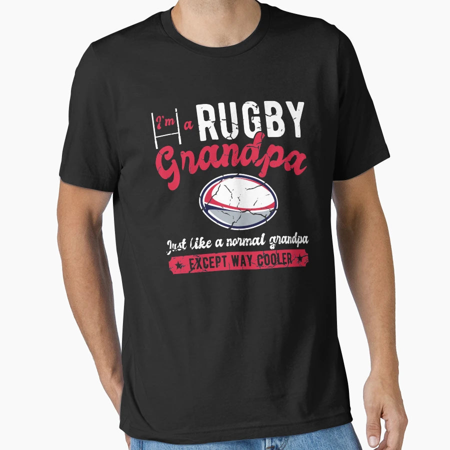 Funny Rugby Grandpa Gift Rugby Player T-Shirt - Minimalist Print Unisex - T-Shirt, Sweatshirt, Hoodie