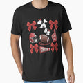 Red Coquette Bow Football Game Day T-Shirt - Streetwear Style for Adults - T-Shirt, Sweatshirt, Hoodie