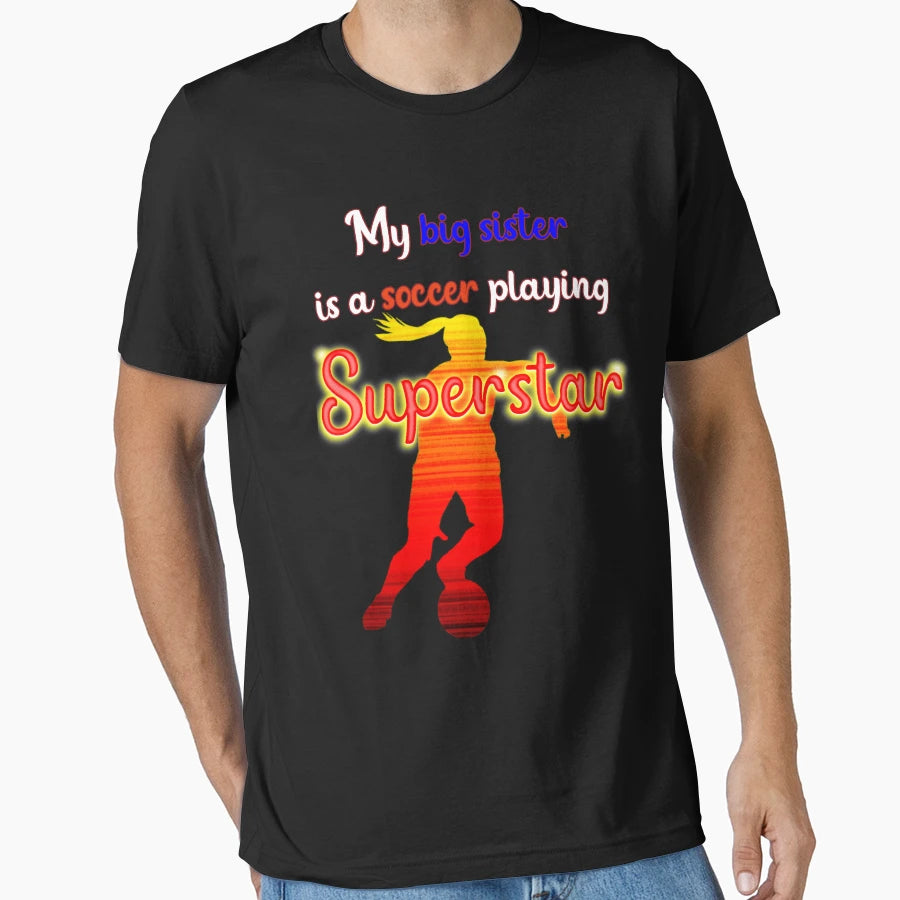 Little Brother Or Little Sister Soccer Fan T-Shirt - Trendy Graphic Unisex - T-Shirt, Sweatshirt, Hoodie