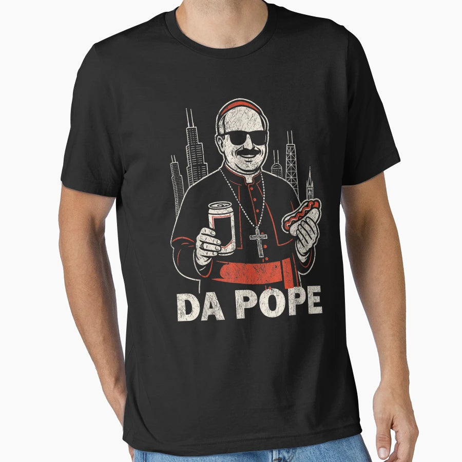 Chicago Pope Leo Xiv Da Pope T-Shirt - Aesthetic Graphic for Adults - T-Shirt, Sweatshirt, Hoodie