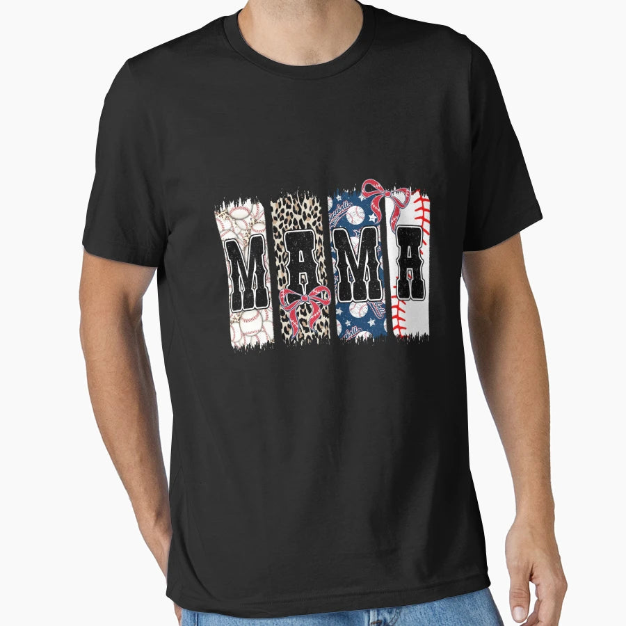 Baseball Mama T-Shirt - Casual Everyday Wear Unisex - T-Shirt, Sweatshirt, Hoodie