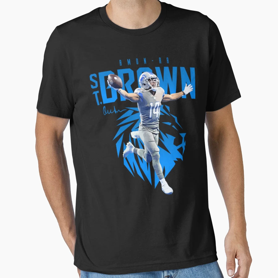 Amon Sport Ra St Brown Football T T-Shirt - Casual Everyday Wear Unisex - T-Shirt, Sweatshirt, Hoodie