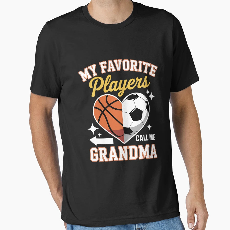 My Favorite Soccer Basketball T-Shirt - Casual Everyday Wear Men Women - T-Shirt, Sweatshirt, Hoodie
