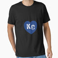 Kc Heart Kansas City Royal Blue I T-Shirt - Fun Novelty Design for Adults - T-Shirt, Sweatshirt, Hoodie