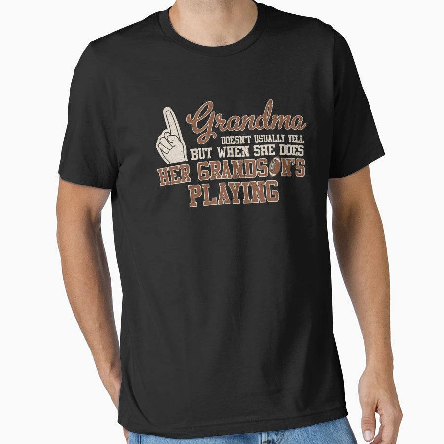 Grandma Doesnt Yell When She Does T-Shirt - Aesthetic Graphic Men Women - T-Shirt, Sweatshirt, Hoodie