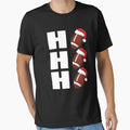 Ho Ho Ho Santa Hats Funny Football T-Shirt - Graphic Print for Adults - T-Shirt, Sweatshirt, Hoodie