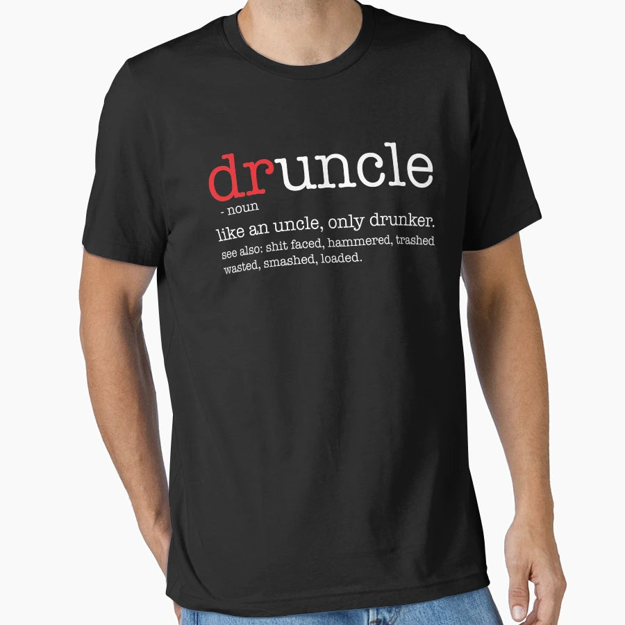 Funny Druncle Definition T-Shirt - Aesthetic Graphic Men Women - T-Shirt, Sweatshirt, Hoodie