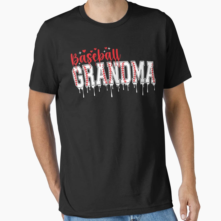 Baseball Grandma Drip T-Shirt - Aesthetic Graphic Men Women - T-Shirt, Sweatshirt, Hoodie