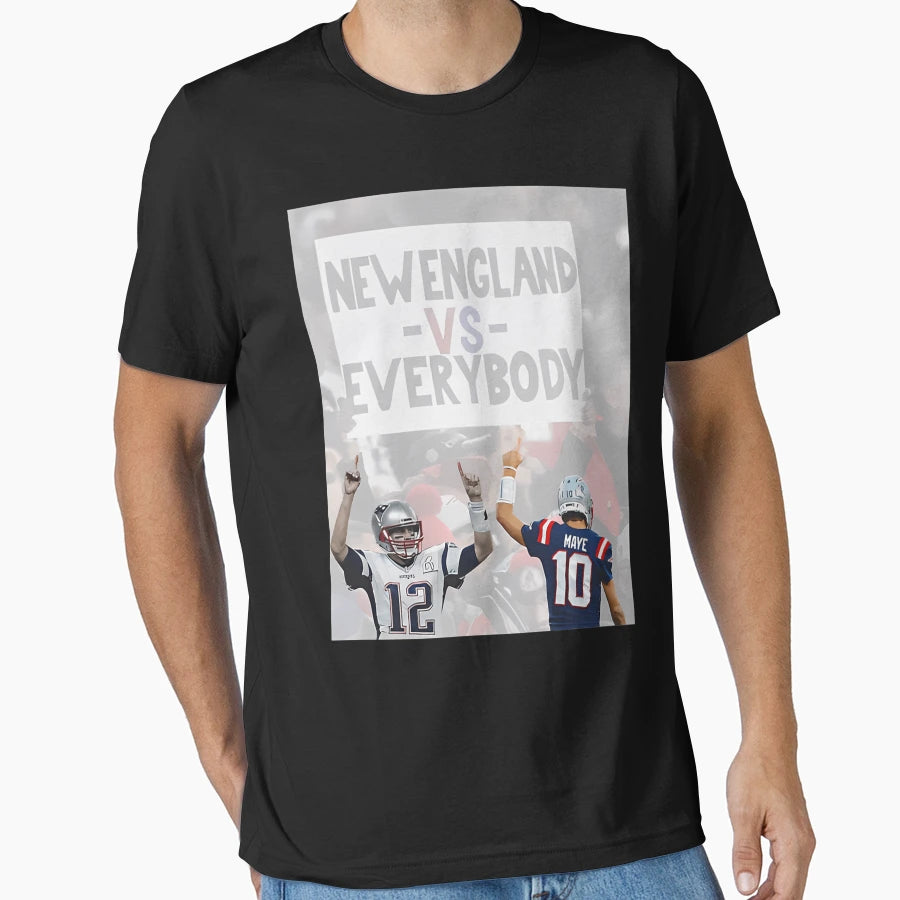 New England Vs Everybody Football T-Shirt - Casual Everyday Wear Unisex - T-Shirt, Sweatshirt, Hoodie
