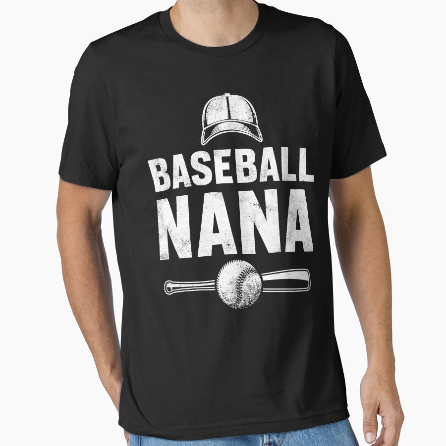 Baseball Nana Gifts Baseball T-Shirt - Fun Novelty Design for Adults - T-Shirt, Sweatshirt, Hoodie