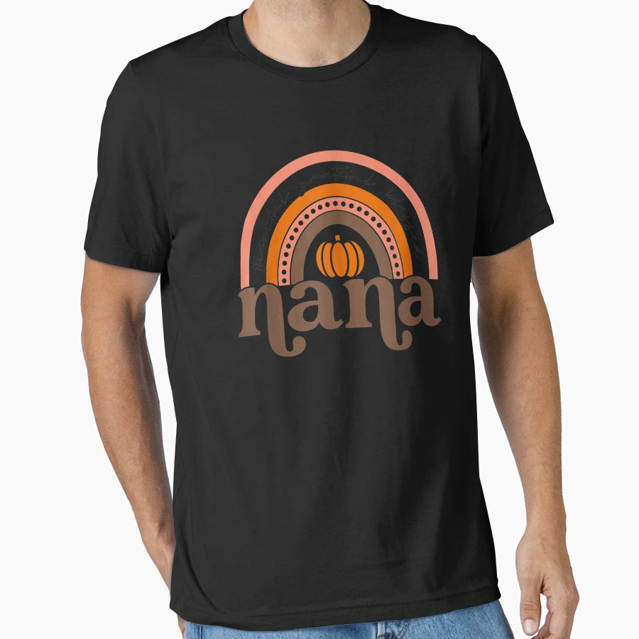 Thankful Grateful Blessed Nana Fall Autumn T-Shirt - Graphic Print Unisex - T-Shirt, Sweatshirt, Hoodie