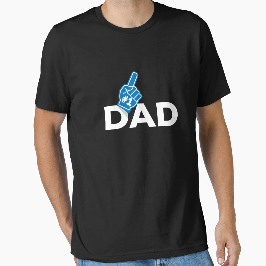 Dad Number 1 Fathers Day Father Papa T-Shirt - Aesthetic Graphic Men Women - T-Shirt, Sweatshirt, Hoodie