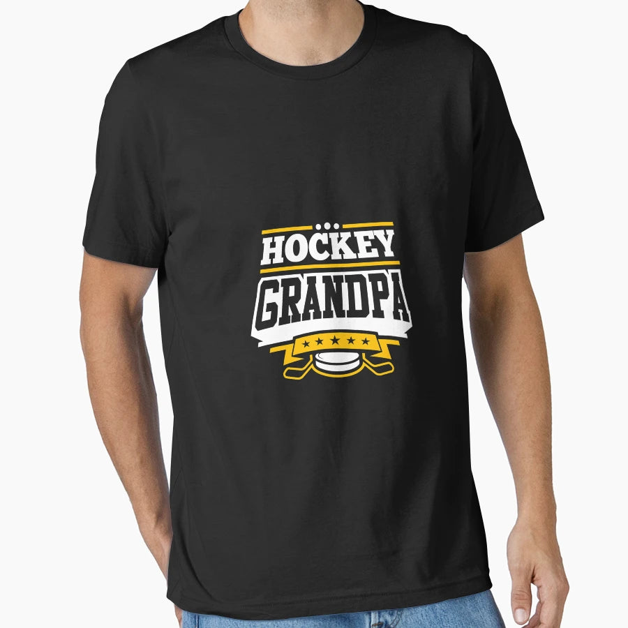 Hockey Grandpa T-Shirt - Casual Everyday Wear Men Women - T-Shirt, Sweatshirt, Hoodie