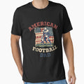 American Football Dad Funny Sport Gift T-Shirt - Minimalist Print Men Women - T-Shirt, Sweatshirt, Hoodie
