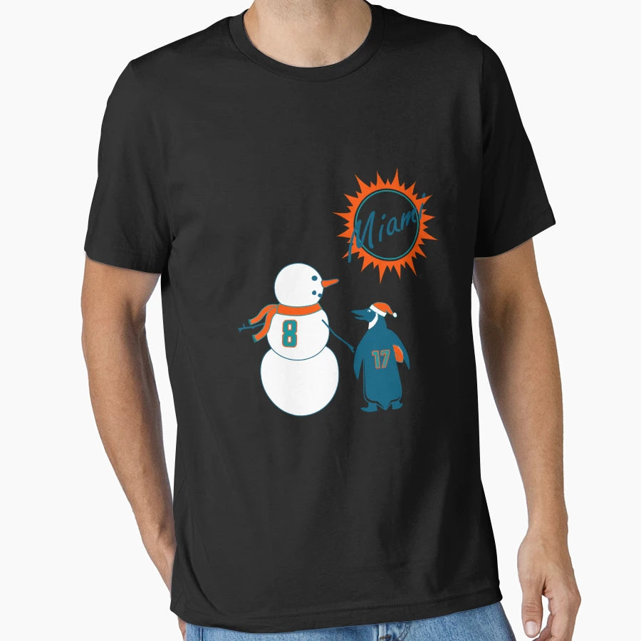 Dolphins Rookie Winter T-Shirt - Custom Art Print for Adults - T-Shirt, Sweatshirt, Hoodie