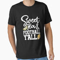 Sweet Tea And Football Yall Southern T-Shirt - Trendy Graphic for Adults - T-Shirt, Sweatshirt, Hoodie
