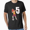 Awesome Soccer Player Number 5 Soccer T-Shirt - Trendy Graphic Unisex - T-Shirt, Sweatshirt, Hoodie