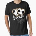Leopard Soccer Sister Heart T-Shirt - Trendy Graphic Men Women - T-Shirt, Sweatshirt, Hoodie