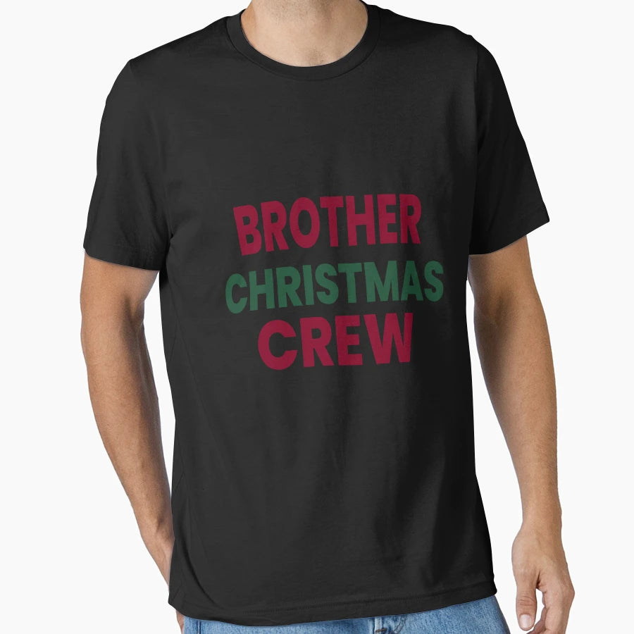 Brother Crew Matching Family Holiday T-Shirt - Custom Art Print Unisex - T-Shirt, Sweatshirt, Hoodie
