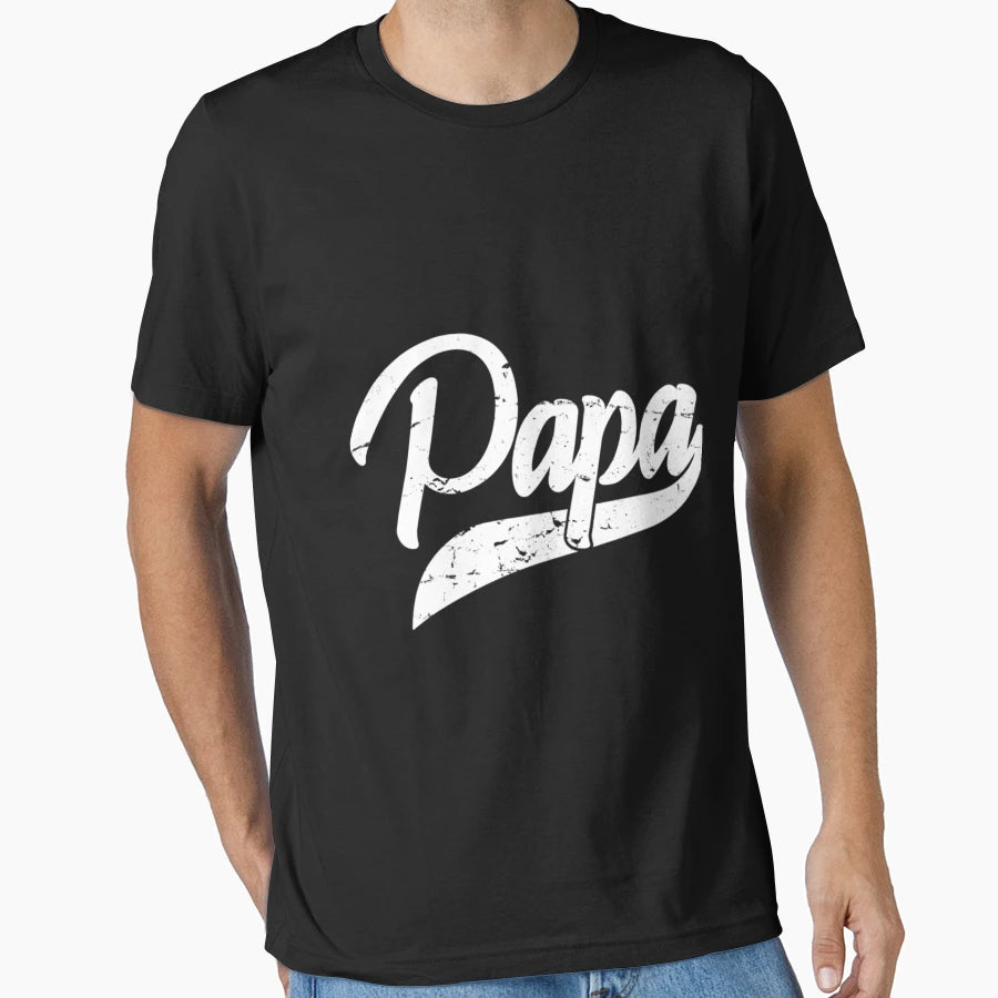 Papa Awesome Gift Best Dad Fathers Day T-Shirt - Minimalist Print Unisex - T-Shirt, Sweatshirt, Hoodie