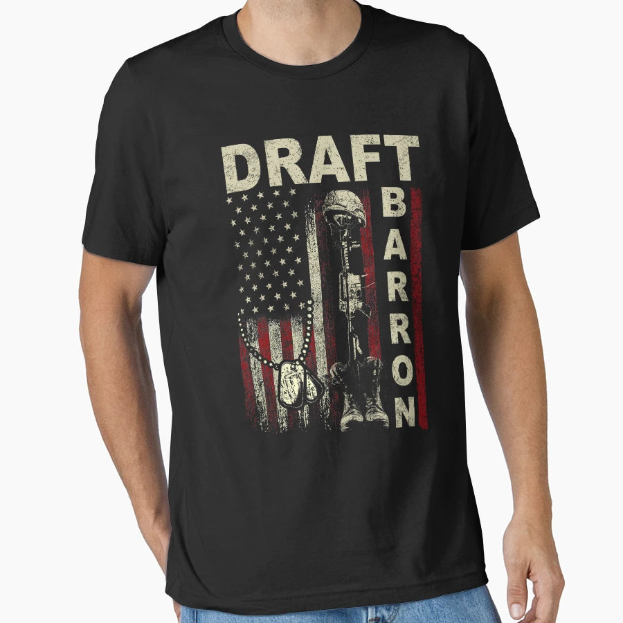 Draft Barron Funny Military Sarcastic T-Shirt - Novelty Apparel for Adults - T-Shirt, Sweatshirt, Hoodie