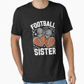 Football Sister Cherry Coquette Bow Game T-Shirt - Trendy Graphic Unisex - T-Shirt, Sweatshirt, Hoodie