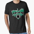 Jets Football Skyline Football Team T-Shirt - Novelty Apparel Unisex - T-Shirt, Sweatshirt, Hoodie